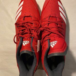 Adidas Mens Icon Bounce Baseball Shoes Red Size 14